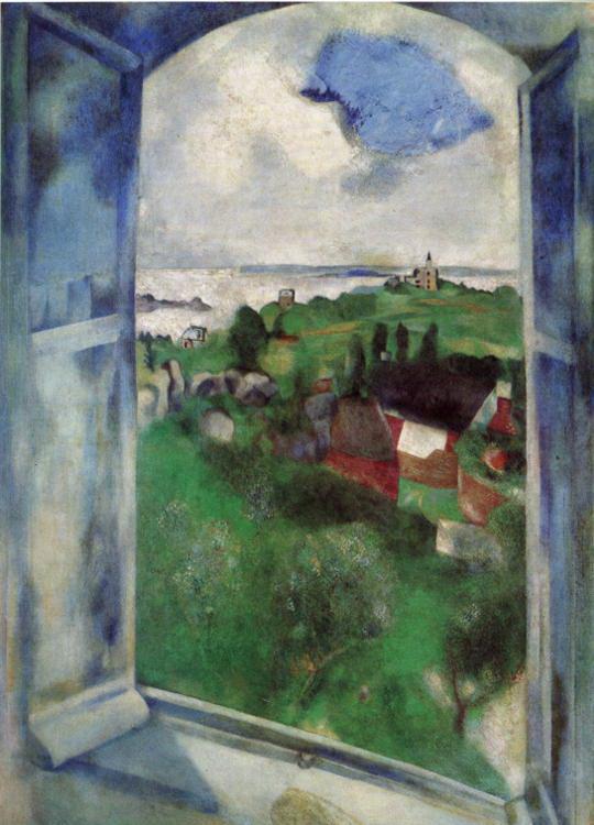 La Fenêtre contemporaine Marc Chagall Peintures à l'huile